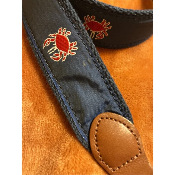 Leather Man Ltd Youth belt 26 Blue Canvas Leather Lobster Boys - Picture 2 of 7